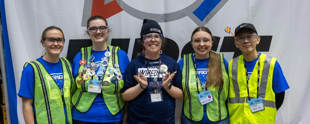 OSH Students with the 2025 FIRST Robotics Safety winner!